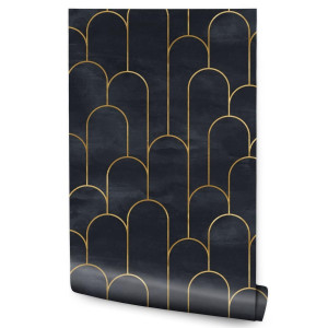 Tapeta do Sypialni Geometryczna w Stylu Art Deco