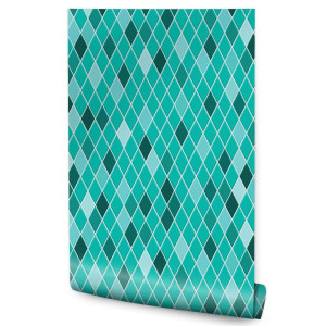 Tapeta W Rolce Nowoczesne ROMBY Wzór Geometryczny 53x1000
