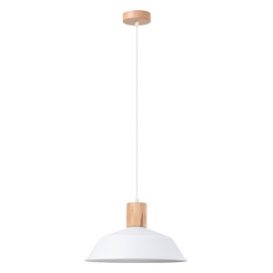 Lampa wisząca FANO biała 120x34x34cm nowoczesna E27 do salonu