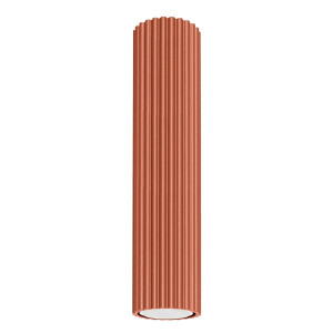 Plafon Karbon 30x6.5x6.5cm do sypialni salonu ochra czerwona