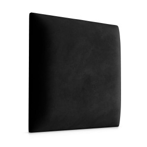 Panele tapicerowane 30x30 cm na ścianę kwadrat czarny