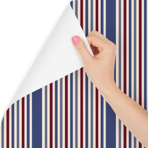 Tapeta klasyczna w kolorowe paski sypialnia salon