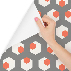Tapeta w stylu retro figury geometryczne do salonu