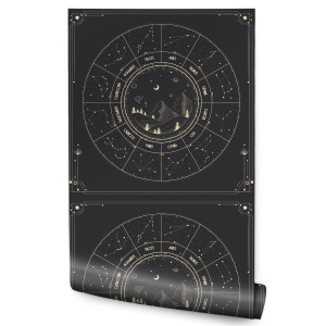 Tapeta W Rolce Znaki ZODIAKU Styl Boho Abstrakcja