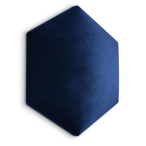 Panele tapicerowane 26x30 hexagon magic velvet granatowy