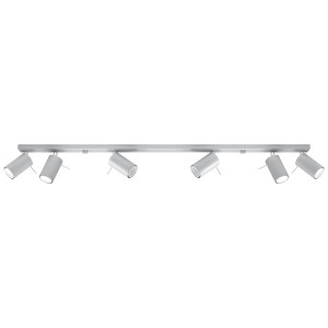 Lampa RING 6L 16x6x118cmnowoczesna nad wyspą kuchenną do salonu srebrny