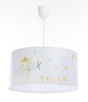 Lampa dziecięca SAMOLOT SWEET DREAMS biała do pokoju dziecka