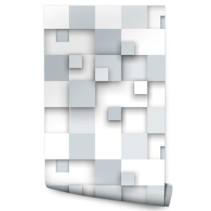 Tapeta Flizelinowa ABSTRAKCYJNE Kwadraty Efekt 3D