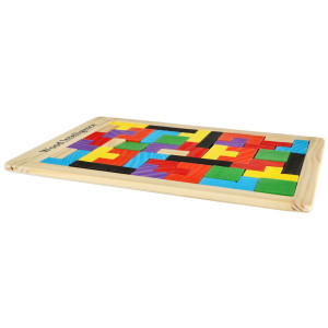 Puzzle 18 cm układanka klocki do pokoju dziecka drewniany