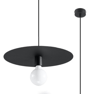 Lampa wisząca FLAVIO 105x40x40cm nowoczesna E27 do salonu czarna