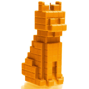 Świeca Cat Pixel Orange