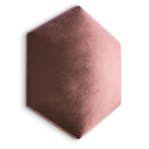 Panele tapicerowane 26x30 cm hexagon magic velvet brudny róż