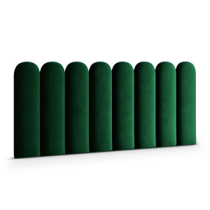 Panele tapicerowane 30x100 cm  na ścianę płotek butelkowa zieleń magic velvet