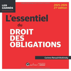 Corinne Renault-Brahinsky L'Essentiel Du Droit Des Obligations : 2025-2026