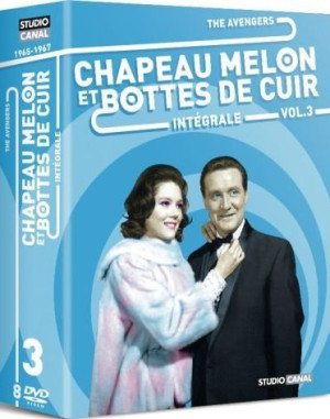 Patrick Macnee Chapeau Melon Et Bottes De Cuir : The Avengers, Vol.3 - Coffret 8 Dvd [Fr Import]
