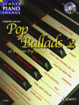 Carsten Gerlitz - GEBRAUCHT Pop Ballads 2: 16 bekannte Melodien. Klavier (Keyboard). Ausgabe mit CD.: 16 Famous Songs, 16 bekannte Melodien. Klavier ,