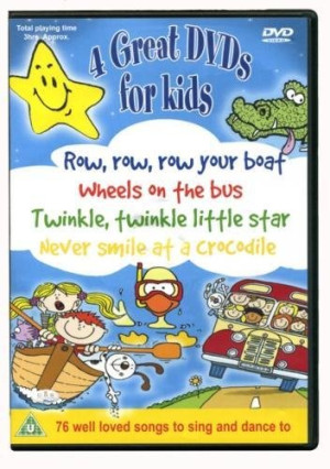Michael Berry 4 Kids Dvd Collection. Row Row Row Your Boat, The Wheels On The Bus, Twinkle Twinkle Little Star & Never Smile At A Crocodile