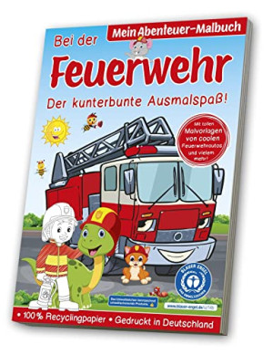 media Verlagsgsellschaft mbH Malbuch Blauer Engel: Feuerwehr