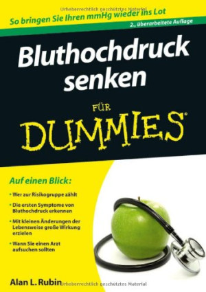 Rubin, Alan L. Bluthochdruck Senken Für Dummies (Fur Dummies)