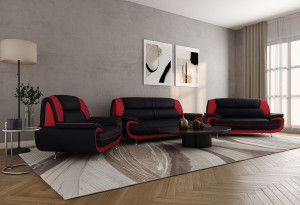 Zestaw wypoczynkowy Onyx 3-2-1 – nowoczesny komplet do stylowego salonu
