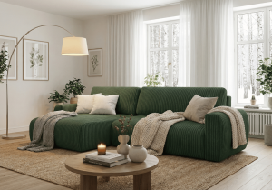 Narożnik lewostronny z funkcją spania DORATO L 246x150 cm