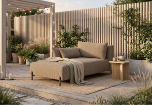 Szezlong lewostronny ogrodowy premium na taras i balkon GARDEN 165x94 cm