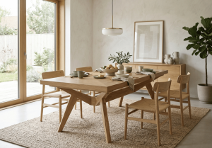 Stół prostokątny rozkładany w stylu rustykalnym WACŁAW T48 100x160-260 cm