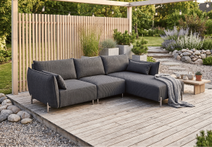 Narożnik prawostronny ogrodowy premium na taras i balkon GARDEN 239x95 cm