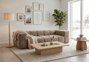 Sofa 3-osobowa z funkcją spania RUBIK 271x104 cm