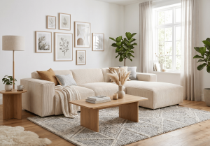 Narożnik prawostronny z funkcją spania PUMA 275x174 cm