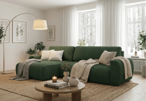Narożnik lewostronny z funkcją spania DORATO XL 285x144 cm