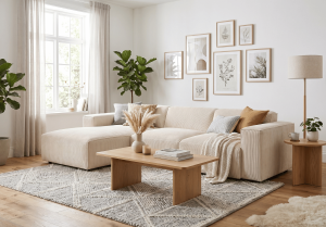 Narożnik lewostronny z funkcją spania PUMA 275x174 cm