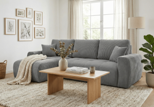 Narożnik lewostronny z funkcją spania L MOET mini 250x142 cm