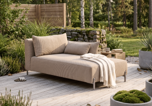 Szezlong prawostronny ogrodowy premium na taras i balkon GARDEN 165x94 cm