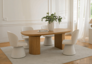 Stół rozkładany na ryflowanej nodze PAWEŁ T72 110x200-300 cm, dostawa 14 dni