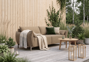 Sofa 2-osobowa ogrodowa premium na taras i balkon GARDEN 158x95 cm