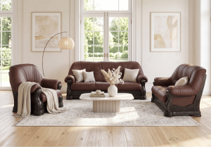 Kolekcja mebli skórzanych VALMONT | sofa 3-osobowa, sofa 2-osobowa, fotel