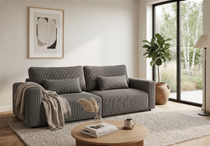 Sofa z wysuwaną leżanką z funkcją spania ZORRO 230x150 cm