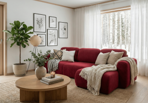 Narożnik prawostronny z funkcją spania UNO 245x148 cm
