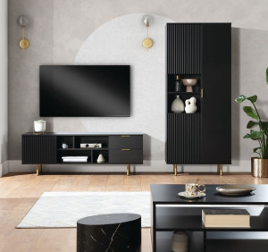 Aurora Slim 80 cm szafa z pionowymi żłobieniami