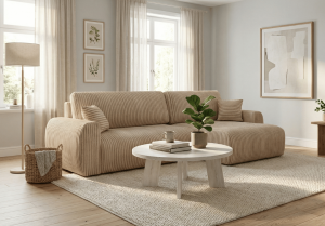 Narożnik prawostronny z funkcją spania DORATO L 246x150 cm