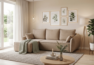 Narożnik lewostronny z funkcją spania VELMA 252x142 cm