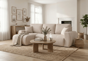 Narożnik lewostronny z funkcją spania L MOET mini 250x142 cm