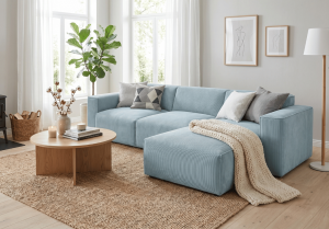 Narożnik prawostronny z funkcją spania PUMA 275x174 cm