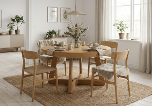 Stół okrągły, rozkładany OLAF T40 130-230 cm, dostawa 14 dni