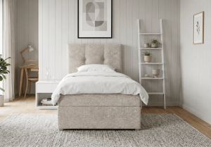 Łóżko pojedyncze kontynentalne boxspring DIEGO 82x207 cm