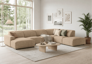 Narożnik modułowy 7-osobowy lewostronny LUCAS 370x266 cm