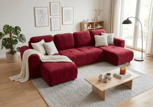 Narożnik z funkcją spania UNO U 315x146 cm
