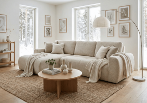 Narożnik lewostronny z funkcją spania L MOET mini 250x142 cm