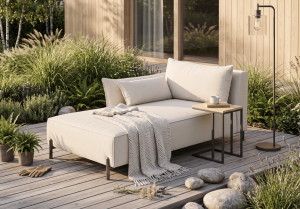 Szezlong lewostronny ogrodowy premium na taras i balkon GARDEN 165x94 cm